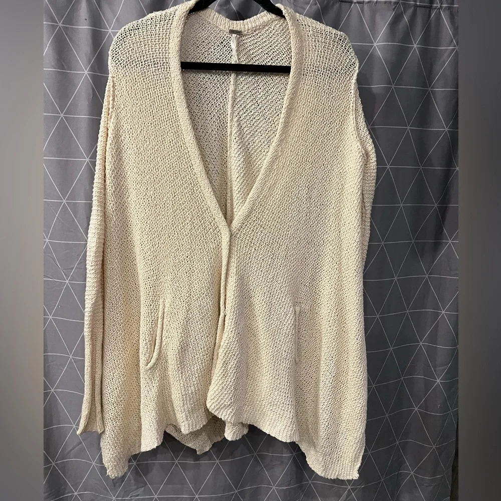 Free People Sweater with Pockets- Small